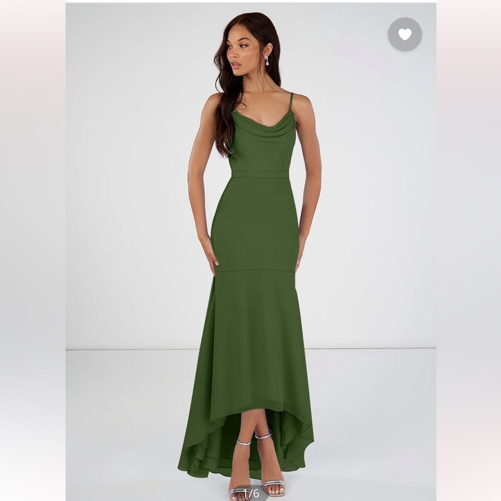 Azazie Olive Dress